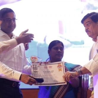 FELICITATION TO THE COLLECTOR KEONJHAR AT STATE LEVEL MADIA DIWAS CELEBRATION