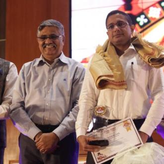 FELICITATION TO THE COLLECTOR KEONJHAR AT STATE LEVEL MADIA DIWAS CELEBRATION