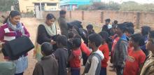 Blanket Distribution at Orphanage